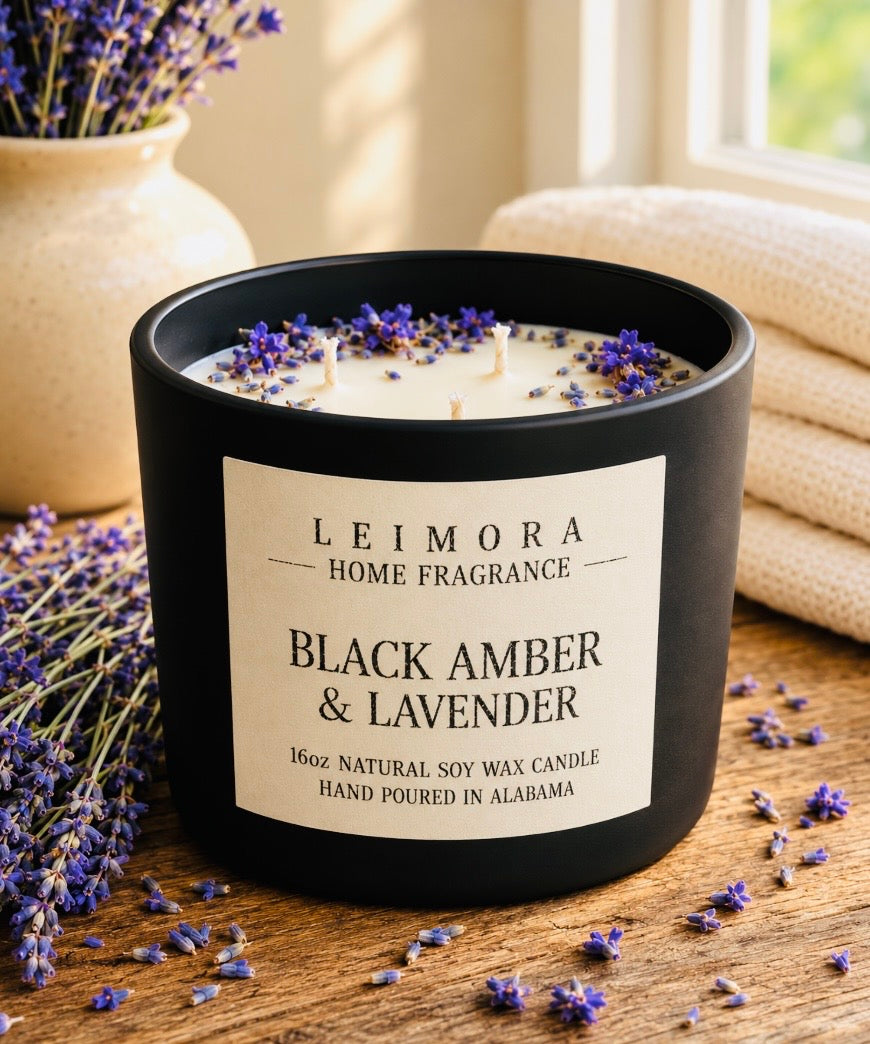 Black Amber & Lavender 8oz