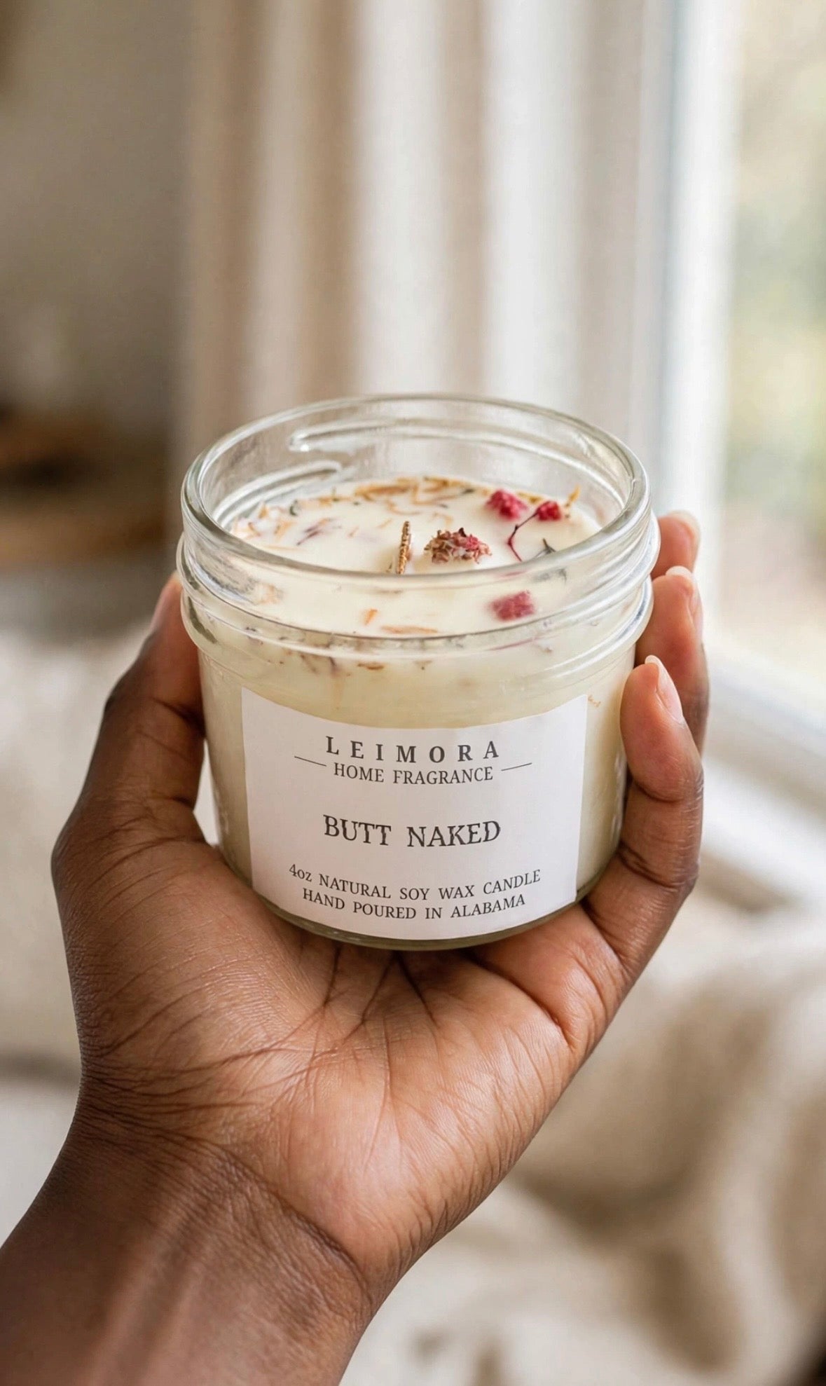 Butt Naked Luxury Soy Candle – Tropical Citrus & Vanilla